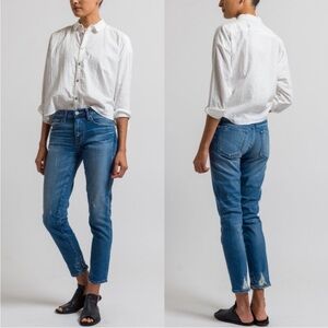 Moussy Blue Skinny Jeans High-Rise Ankle-Length